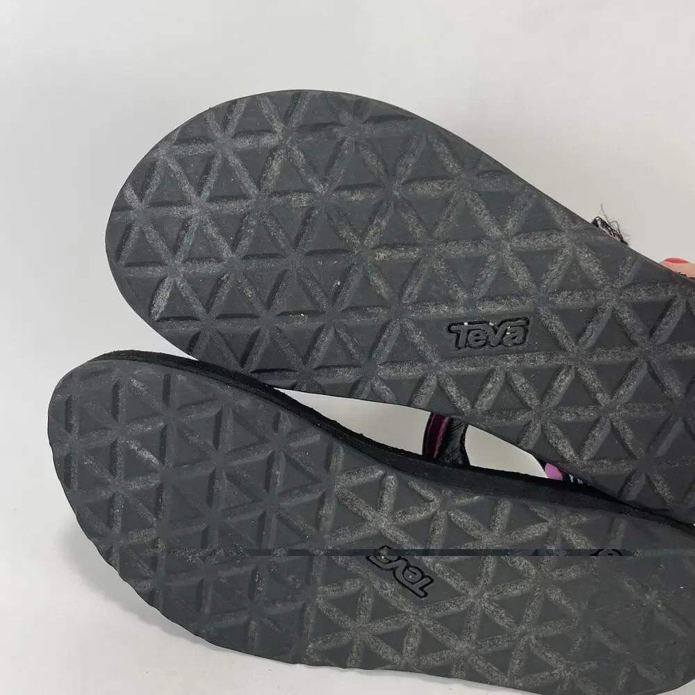 Teva Original Universal Womens Size 6 Multi Pink Retro Strappy Sport Sandal